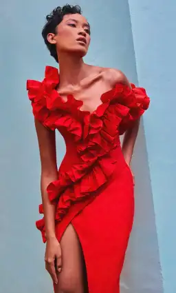 Eliya the Label Rossana Dress Red Size S / AU 8 for rent on The Volte - image 3