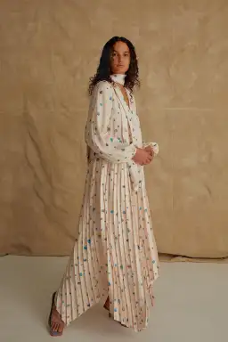 Aje Ponte Bleu Overture Pleat Midi Dress Print Size 6 for rent on The Volte - image 5