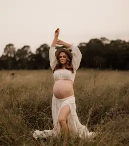 We Are Reclamation There Is Nothing Quite Like You Two Piece Ivory Gown One Size for rent on The Volte - image 2