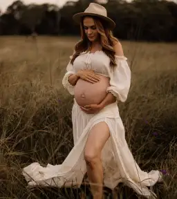 We Are Reclamation There Is Nothing Quite Like You Two Piece Ivory Gown One Size for rent on The Volte - image 1