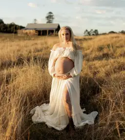 We Are Reclamation There Is Nothing Quite Like You Two Piece Ivory Gown One Size for rent on The Volte - image 4