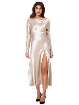 Bec & Bridge Kaia Long Sleeve Dress in Sand Size 8