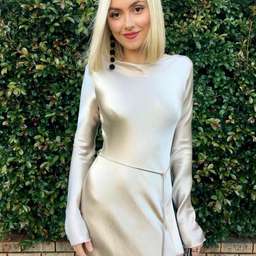 Bec & Bridge Kaia Long Sleeve Dress in Sand Size 8