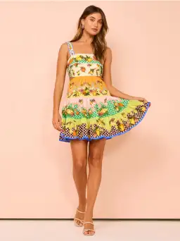 Alemais Lemonis Cut Out Mini Dress Multi Size 10 for rent on The Volte - image 3