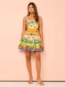 Alemais Lemonis Cut Out Mini Dress Multi Size 10 for rent on The Volte - image 1