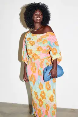 Never Fully Dressed Tilly Ombre Long Sleeve Dress Multi/Floral Size 14 for rent on The Volte - image 3