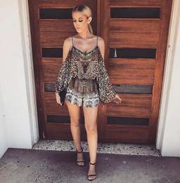 Camilla Roar Of The Court Drop Shoulder Playsuit Size 10