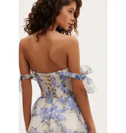 Milla Milla Hydrangea Tender Floral Maxi Tie-strap Dress Size Small / AU 8 for rent on The Volte - image 3