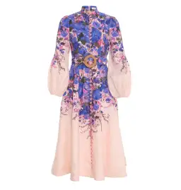 Zimmermann High Tide Buttoned Midi Dress Floral Size 2 / AU 12 for rent on The Volte - image 3