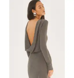 Arcina Ori Jen Dress in Grey Size M / AU 10 for rent on The Volte - image 3