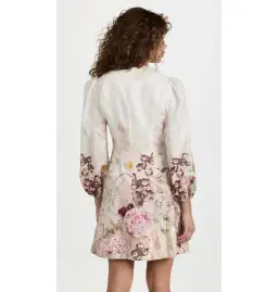 Zimmermann Dancer Hummingbird Mini Dress Alabaster Garden Floral Size 2 / AU 12 for rent on The Volte - image 3