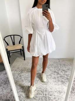 Bassike gathered balloon dress