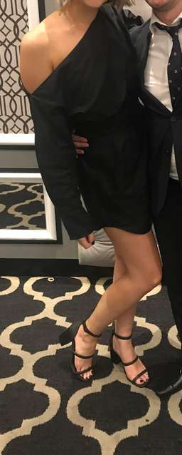 Camilla & Marc Steinem Off Shoulder Dress Black Size 10 for rent on The Volte - image 6