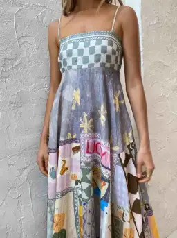 Alemais Emma Gale Sundress Multi Size 12 for rent on The Volte - image 4