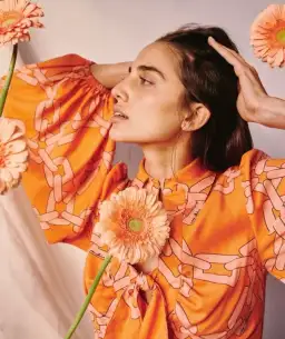 C/MEO Collective Mornings Mini Dress Tangerine Chain Size S / AU 8 for rent on The Volte - image 3