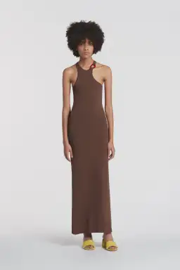 Sir The Label Aude Open Back Dress Brown Size 0 (AU 6)