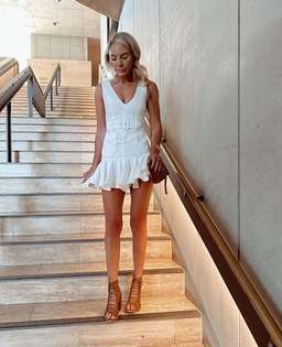 Zimmermann Super Eight Safari Mini Dress Ivory Size 0P / AU 6 for rent on The Volte - image 3