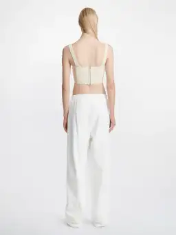 Dion Lee Crochet Corset in Bone Size 10 for rent on The Volte - image 3