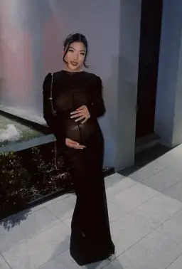 Effie Kats Rhodes Maxi Dress In Black Mesh Size S / AU 8 for rent on The Volte - image 4