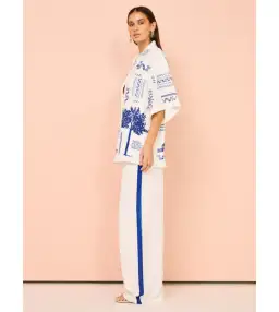 Camilla and Marc Cassia Shirt AU 8 and Pant AU 10 in Blue for rent on The Volte - image 2