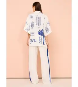 Camilla and Marc Cassia Shirt AU 8 and Pant AU 10 in Blue for rent on The Volte - image 3