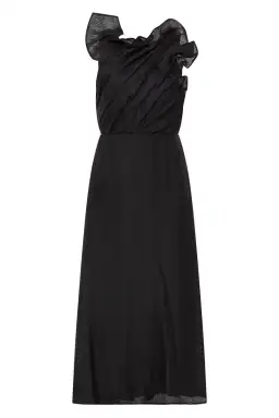 Aje Genesis Midi Dress Black Size 14 for rent on The Volte - image 3