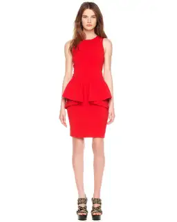 Michael Kors Salsa Peplum Dress Red Size 4/ AU 8
