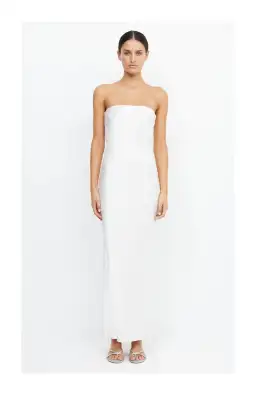 Bec & Bridge Moon Dance Strapless Dress Ivory