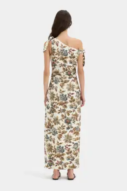Sir the Label Eleanora Tie Shoulder Dress Viola Print Size 10 for rent on The Volte - image 2