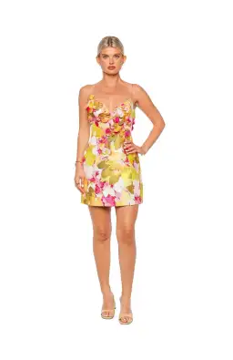 Acler Isla Dress Camelia Posy Size 10 for rent on The Volte - image 1
