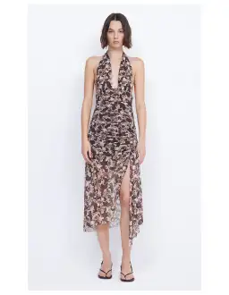 Bec & Bridge Herlani Midi Dress Floral Size AU 6