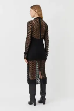 Camilla and Marc Eros Long Sleeve Midi Dress Black Size M / AU 10 for rent on The Volte - image 3
