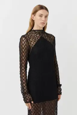 Camilla and Marc Eros Long Sleeve Midi Dress Black Size M / AU 10 for rent on The Volte - image 2