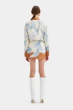 Sir the Label The Sorrento Shirt Mini Dress Sciarpa Print Size 8 for rent on The Volte - image 4