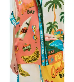 Alemais Paradiso Silk Shirt and Pant Set Multi Size 8  for rent on The Volte - image 2