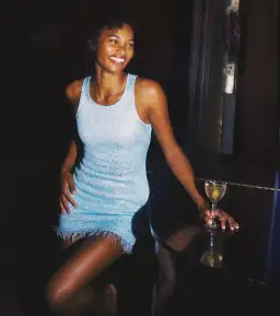 Asta Resort Natalia Mini Dress Baia Blue Sequin Size S / AU 8