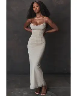  House of CB Nalini Dress Sand Size XS/Au 6 for rent on The Volte - image 3