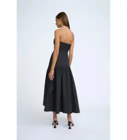 By Johnny Roberta Frill Strapless Gown Black Size 6 for rent on The Volte - image 2