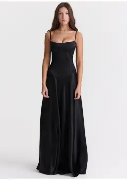 House of CB Anabella Lace Up Maxi Dress in Black Size S / AU 8 for rent on The Volte - image 2