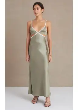 Bec & Bridge Veronique Dress in Sage Size 8