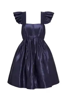 Aje Revitalise Frill Mini Dress Indigo Size 8 for rent on The Volte - image 4