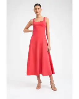 Kookaï Ariel Bodice Dress Tomato Size AU 8