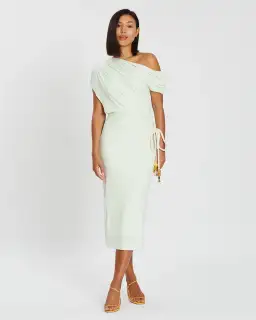 Acler Karline Midi Dress Mint Green Size 6 for rent on The Volte - image 1