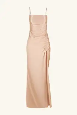 Shona Joy La Lune Ruched Maxi Dress in Desert Rose Size 14 for rent on The Volte - image 5