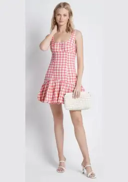 Sheike Parker Mini Dress Pink Print Size 12