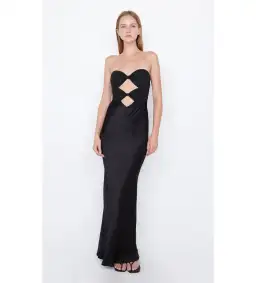 Bec & Bridge Halle Strapless Dress Black Size 16 for rent on The Volte - image 1