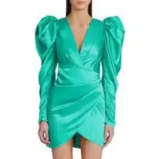 Acler Irwin Mini Dress Electric Green Size Au 10 for rent on The Volte - image 5