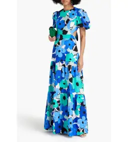 Rebecca Vallance Puglia Floral-print Maxi Dress Size 16 for rent on The Volte - image 1