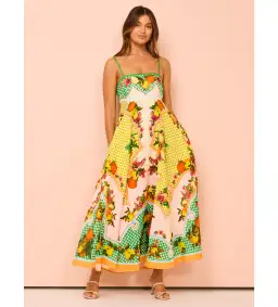 Alemais Lemonis Sundress In Multi Size 8