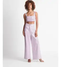 Sheike Cleo Sequin Top Size 8 & Pant Size 6 Set Lilac